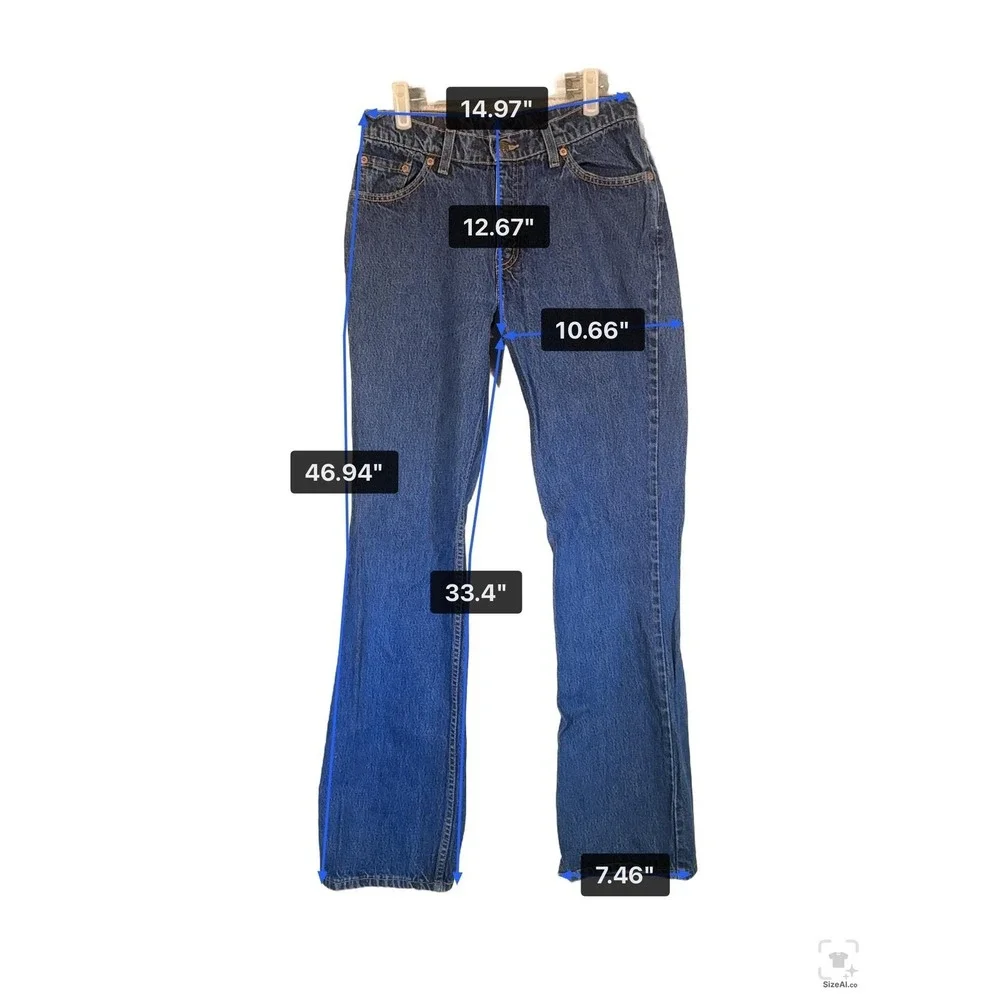 Vintage Levis 517 Jeans Teens 30x33 Blue Denim Regular Fit Bootcut USA Red Tab